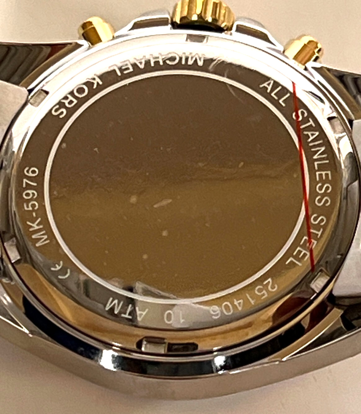 Michael Kors MK5976 Bradshaw Chronograph Blue Dial Watch BNWT Gift Box $275