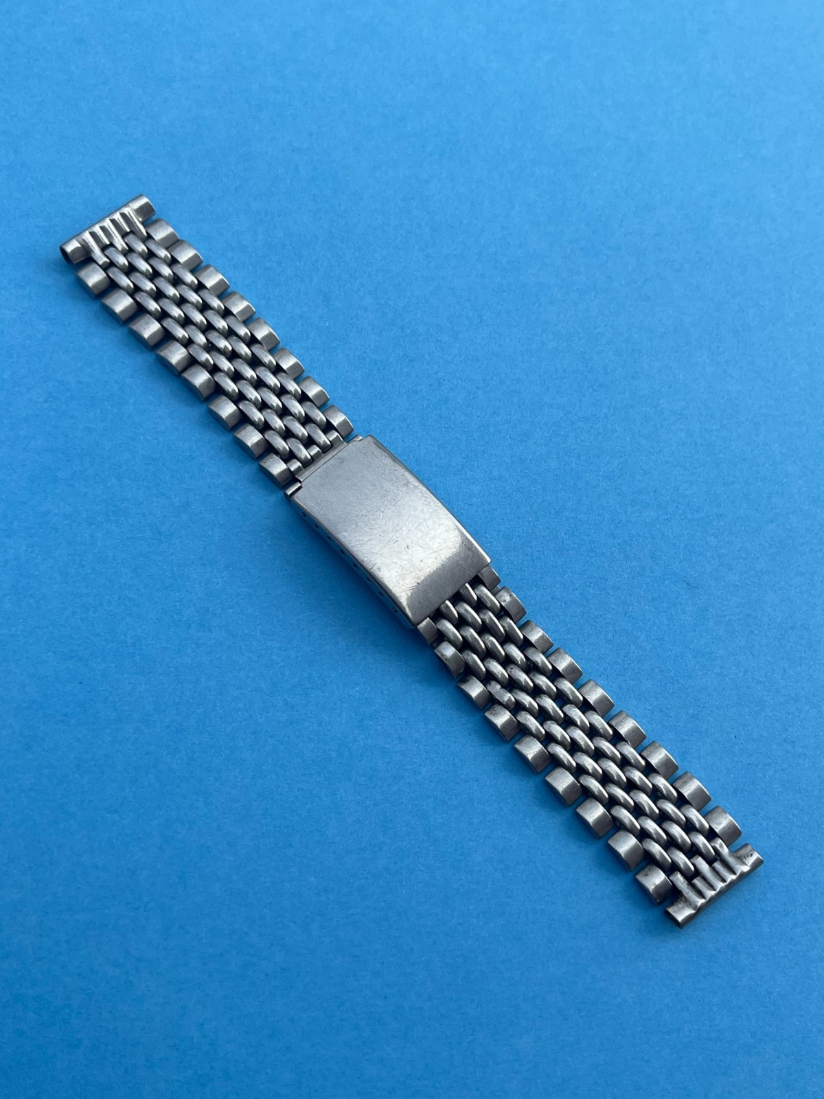 Vintage Beads Of Rice Stainless Steel Men’s Watch Bracelet 17 mm