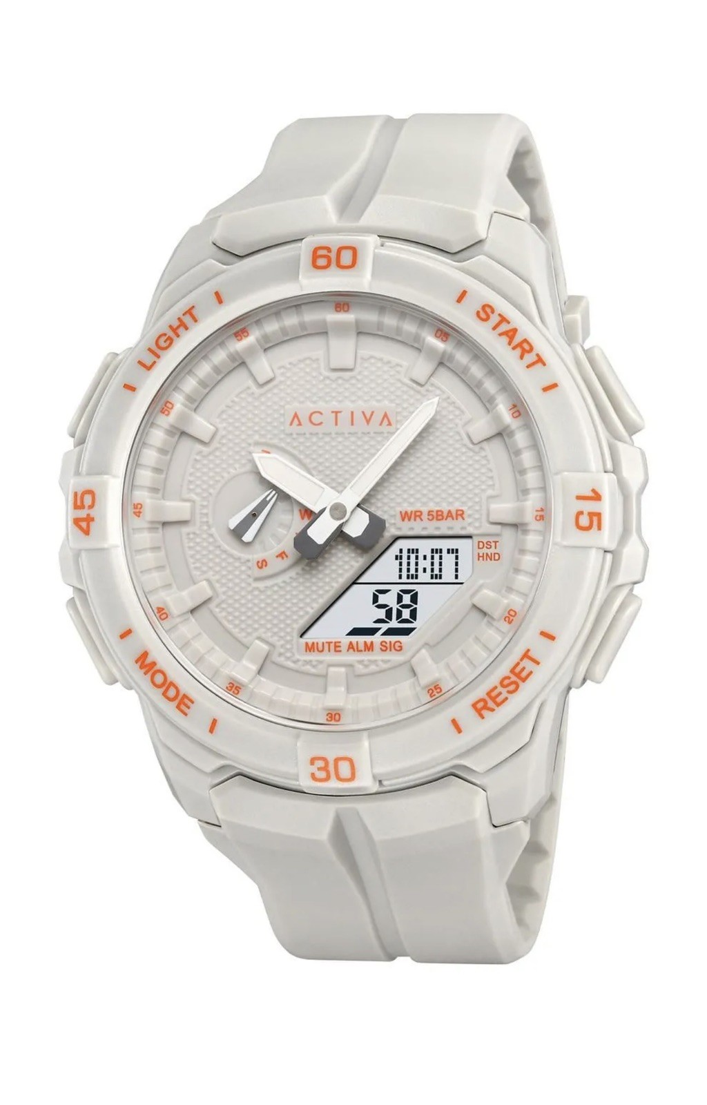 Activa Spry X Invicta Digital Essentials Men 53mm ABS Gray/ORG SK160 NEW