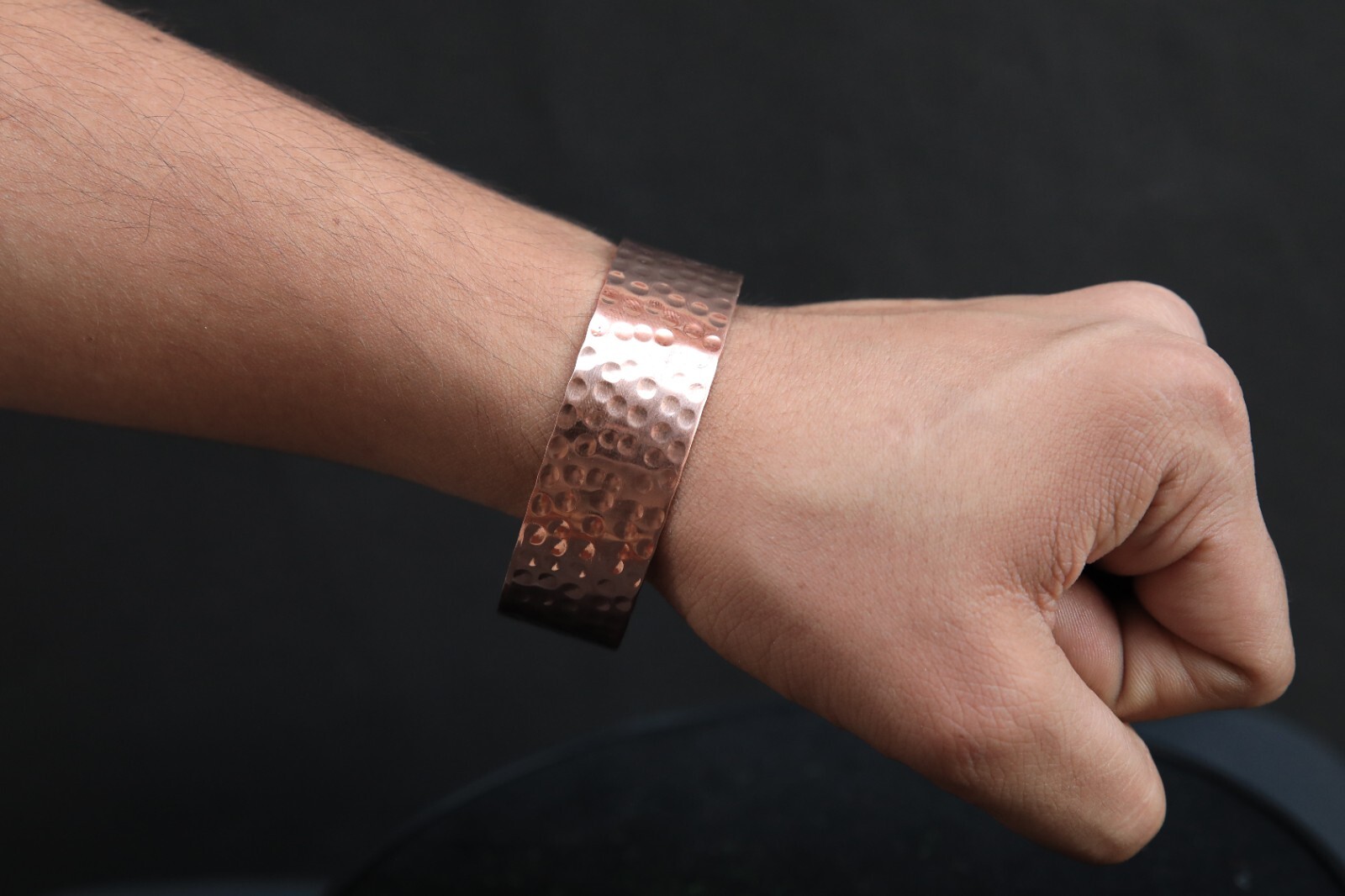 100% Solid Copper Cuff Bracelet For Women and Men Wide Vintage Bangle Jewelry