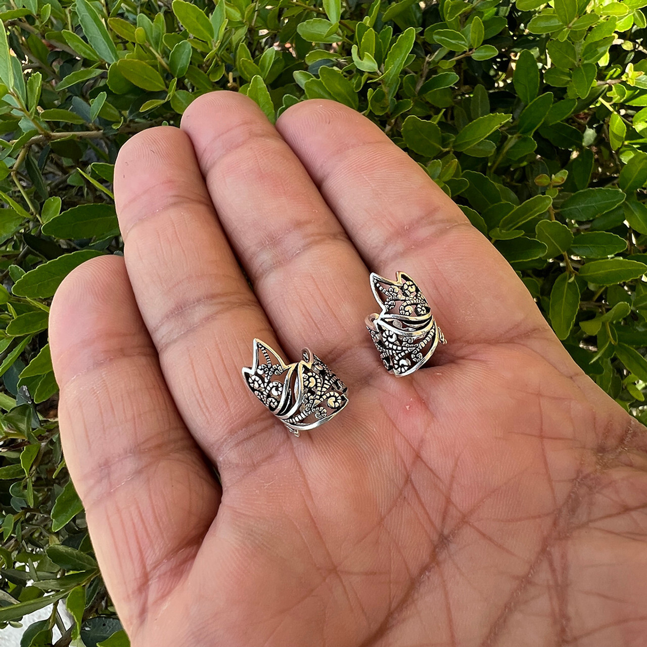 Adjustable Ear Cuffs Leaf Clip On Wrap Earring Conch Helix Non Piercing Jewelry
