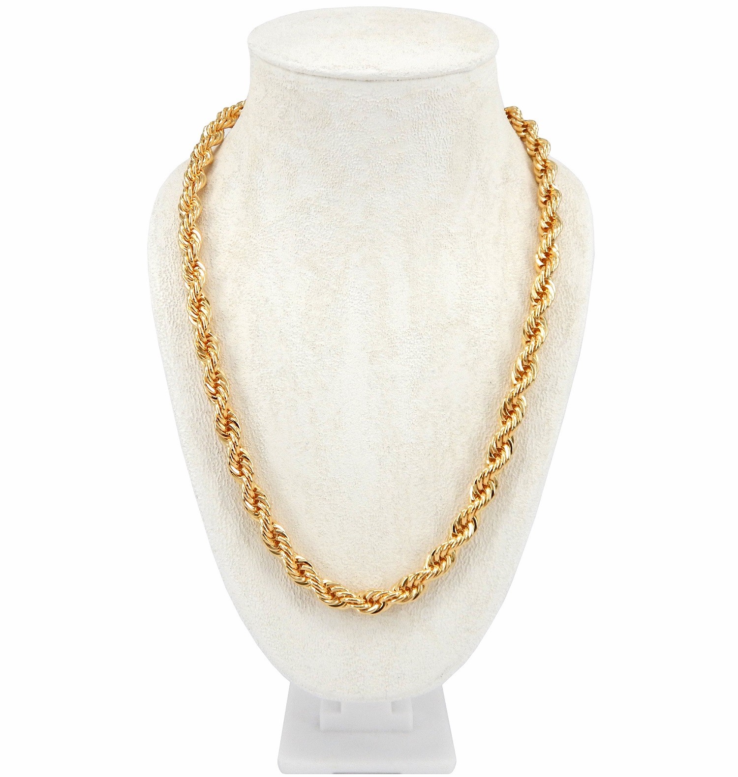 Men’s Rope Chain 8mm Hip Hop RUN DMC Necklace 20″ 22″ 24″ 26″ 30″ inch