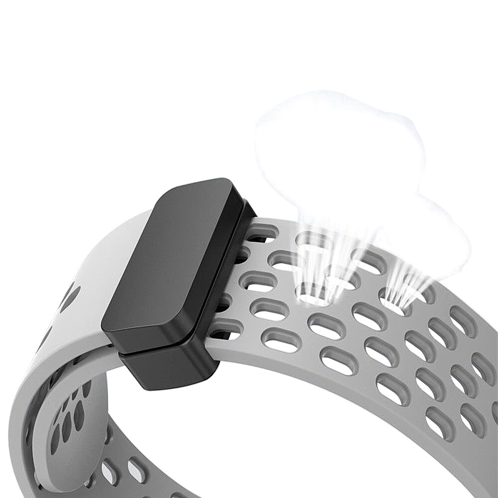 20/22mm Colorful Perforated Breathable Magnetic Silicone Rubber Watch Strap Band