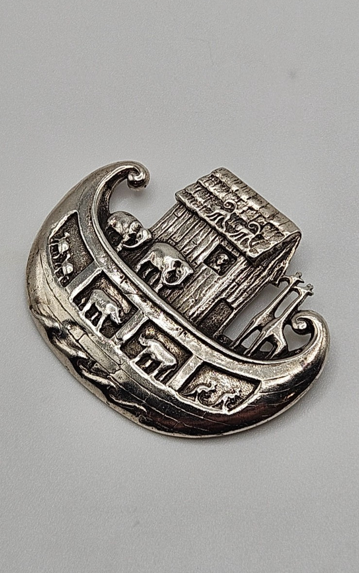 Sterling silver Noahs Ark pendant
