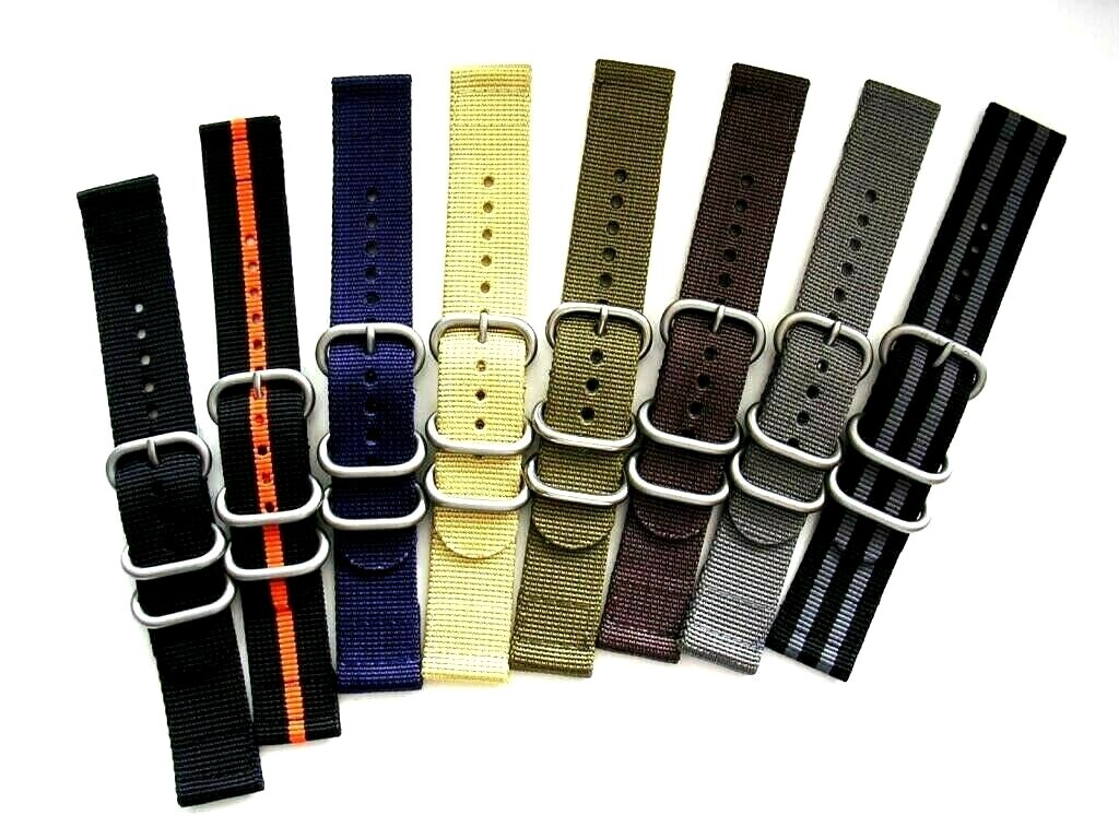 NATO ® 2pc Ballistic Nylon Military g10 sport UTC watch band strap IW SUISSE USA