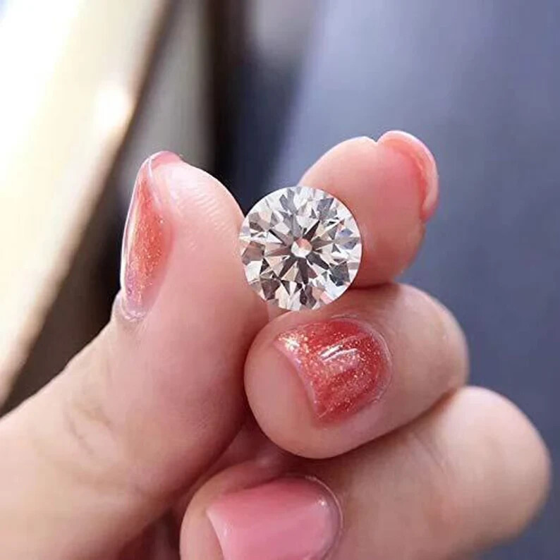 2 CT Natural White Diamond Round Cut VVS1 D Grade IDGL Certified +1 Free Gift