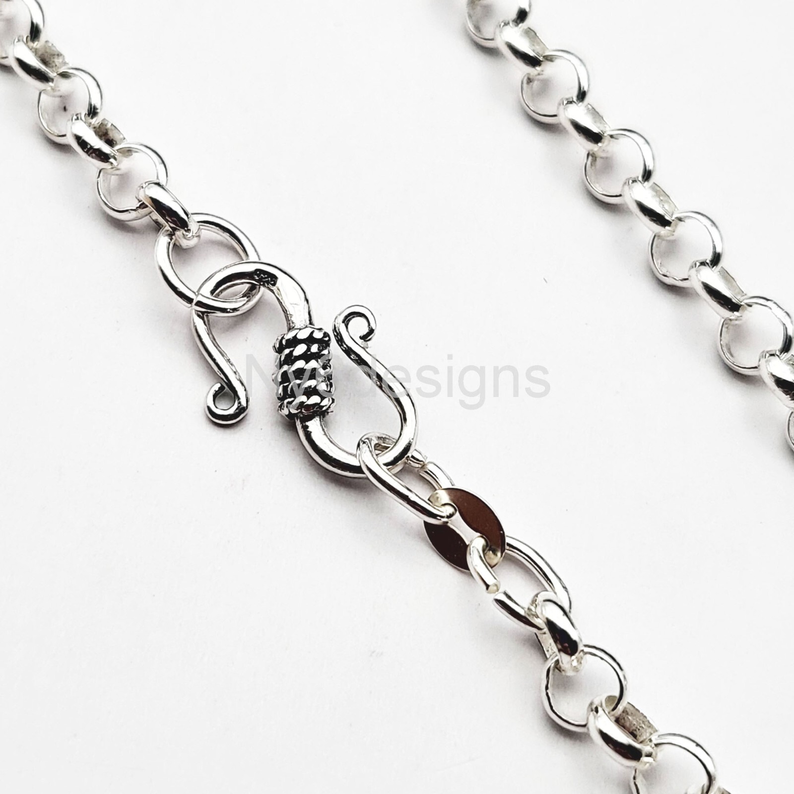 925 Sterling Silver Chains Rolo Soldered Necklace Belcher 3mm 4mm 5mm 7″-36″
