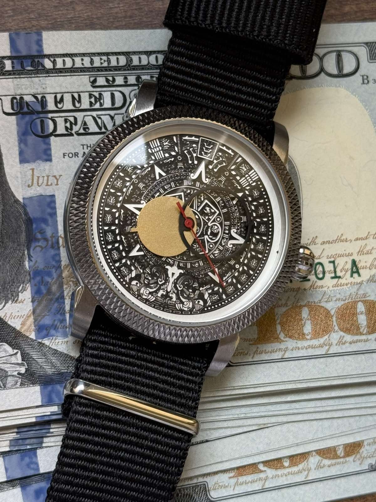 Watch Automatic Buran Black Horoscope Raketa USSR Wrist Pilot Vintage Soviet Men