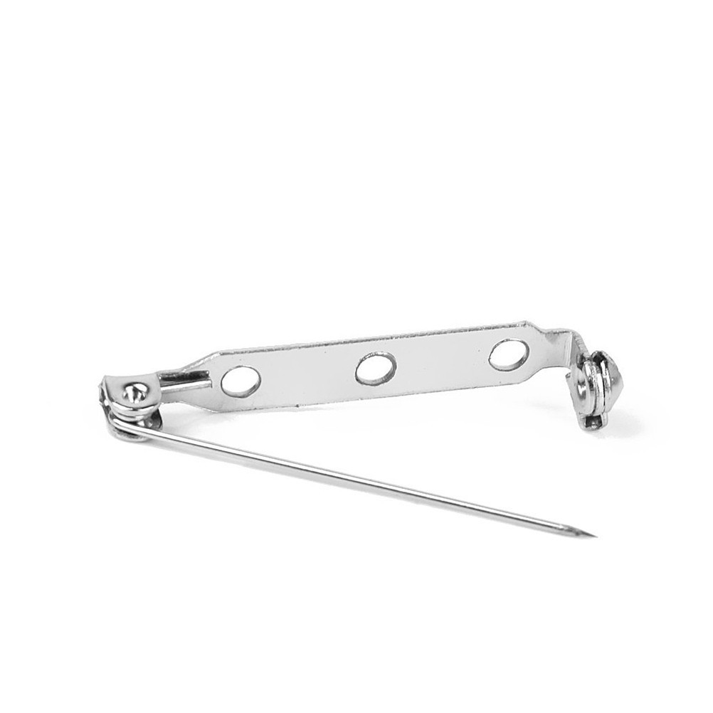 50pcs 32mm Stainless Safety Catch Bar Brooch ( ) Catch bar pin