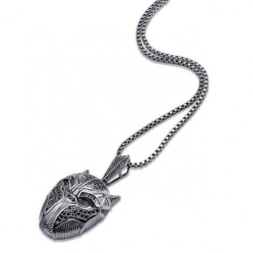Black Panther Pendant Chain Necklace Mask, Great Gift, Marvel