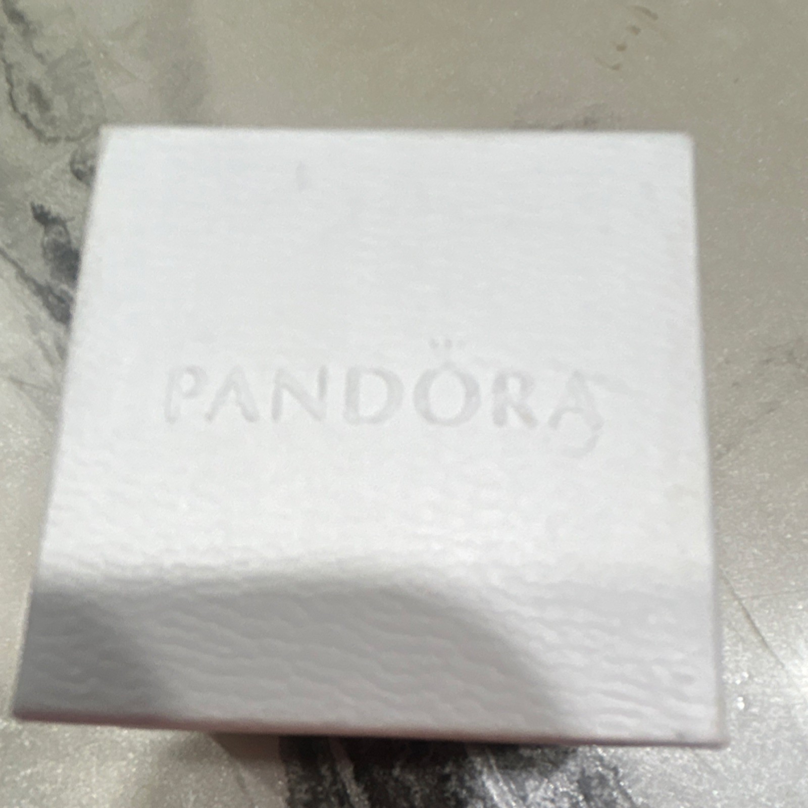 Pandora Silver Solitaire Ring Round Clear Stone Size 6.5 in Pandora Box