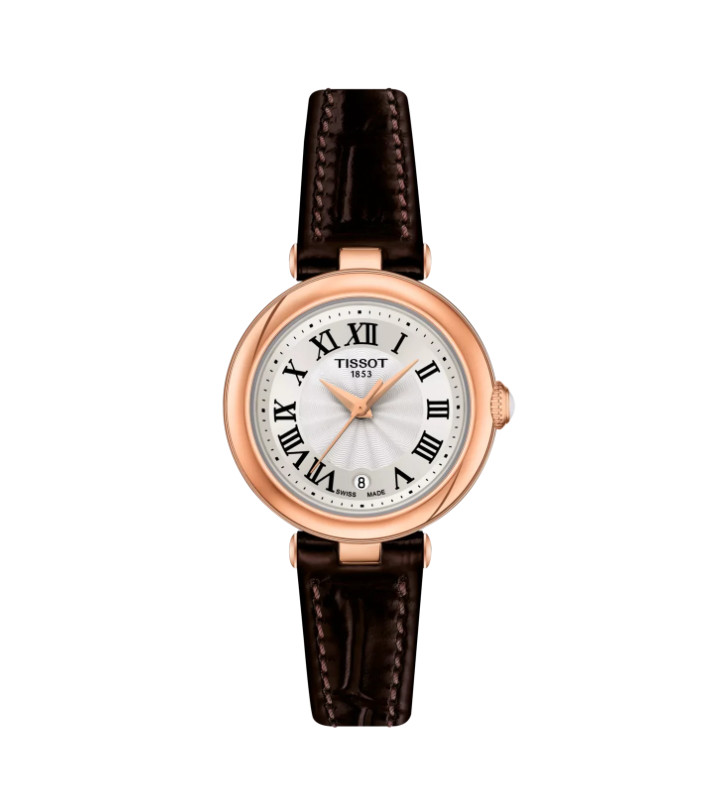 Tissot Bellissima Quartz White Dial Leather Strap Watch 26mm T1260103601300