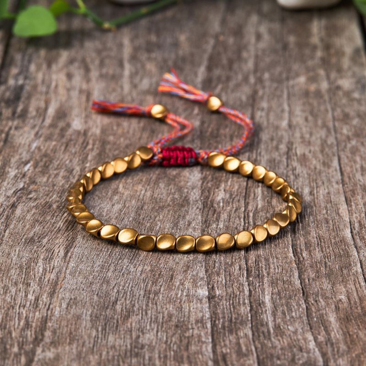 Tibetan Copper Bead Bracelet for Good Luck and Wealth – Healing Bracelets Gift
