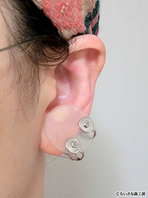 Easily Clip-On Keloid Pressure Earring Silicone Inside, Φ1inch(25mm), Japan Made