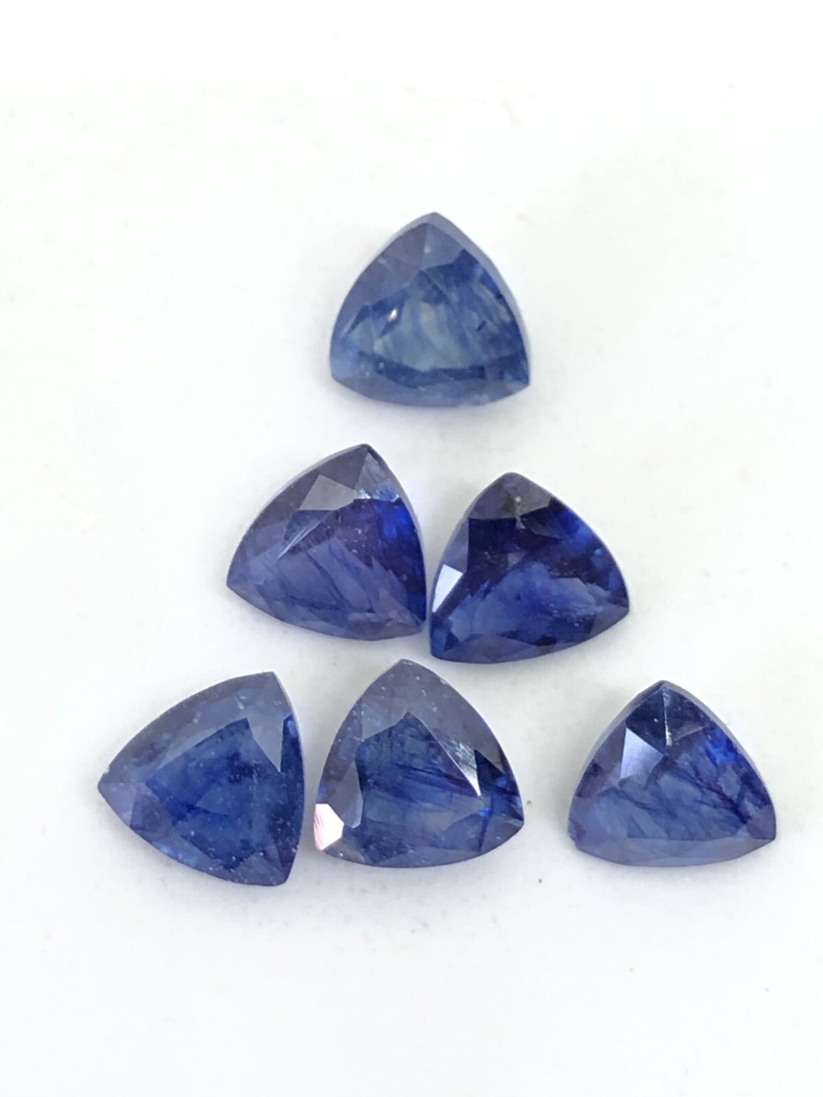 Blue Sapphire Trillion Size 3mm, 4mm, 5mm, 6mm, 7mm, 8mm, 9mm, 10mm, 11mm & 12mm