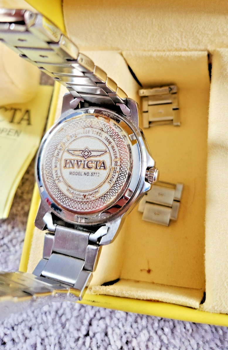 Invicta Specialty Model 5772 Men’s Quartz Stainless Steel Watch