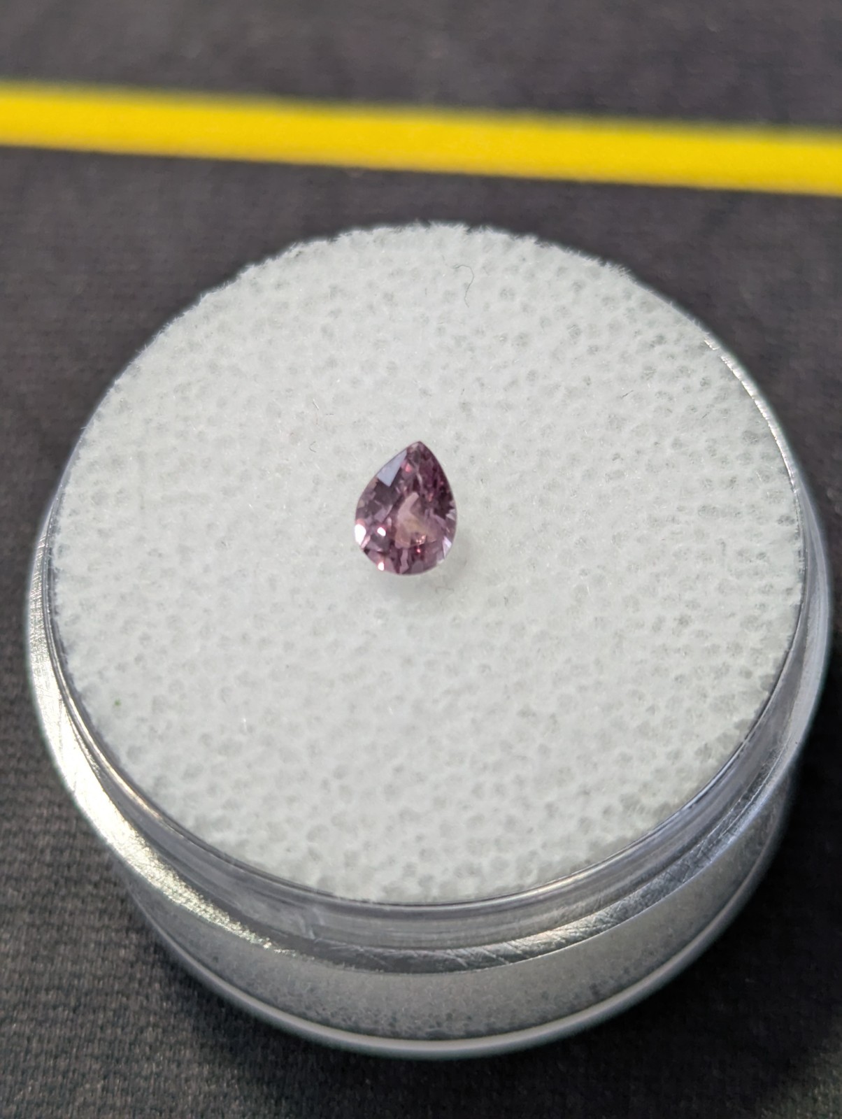 0.36ct Natural Pinkish Purple Sapphire Pear 4.7×3.5mm Songea Unheated Loose Gem