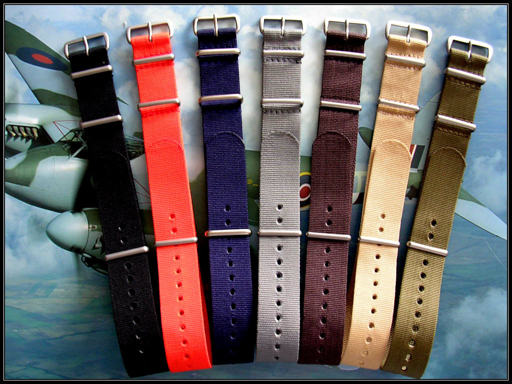 NATO ® Ballistic Nylon MoD RAF military G10 watchband Sport strap Bond IW SUISSE