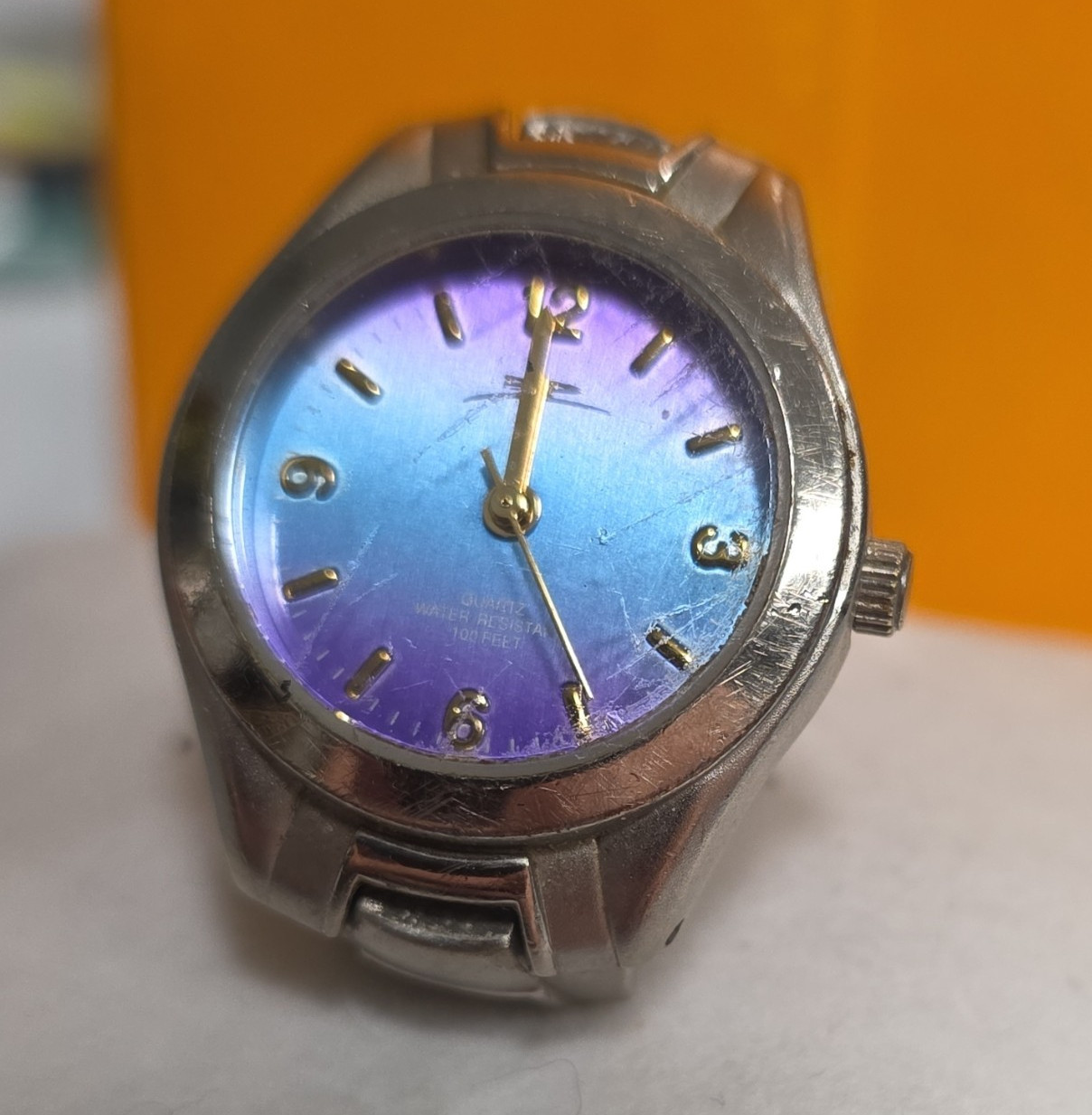 Bailey’s Point Quartz Blue Dial Analog SS Bracelet Watch 23mm 30m WR
