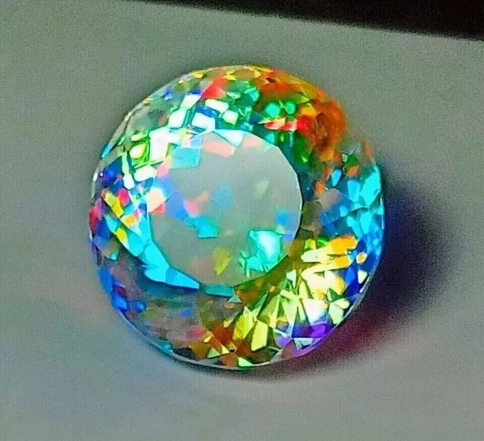 Rainbow Color 100Ct+ Natural Mystic Topaz EGL Certified ROUND CUT Loose Gemstone