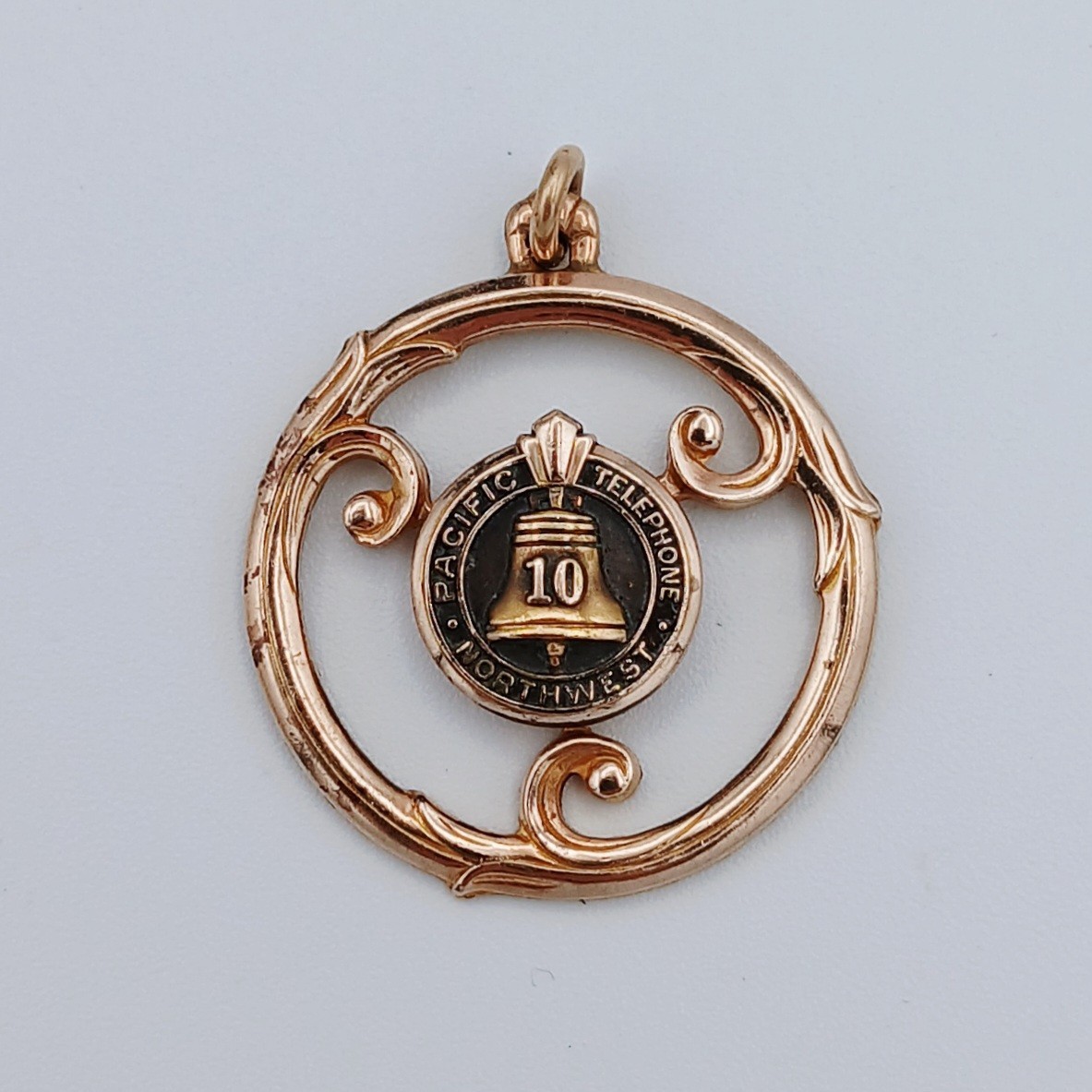 Vintage ~ Southwestern Bell 10 Year 1/10 Gold Filled Service Pendant ~ 6 Grams