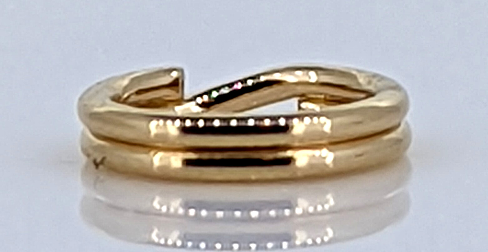 5mm 14k Solid Gold Round Split Jump Ring Clasp Charm Link White Yellow Gold