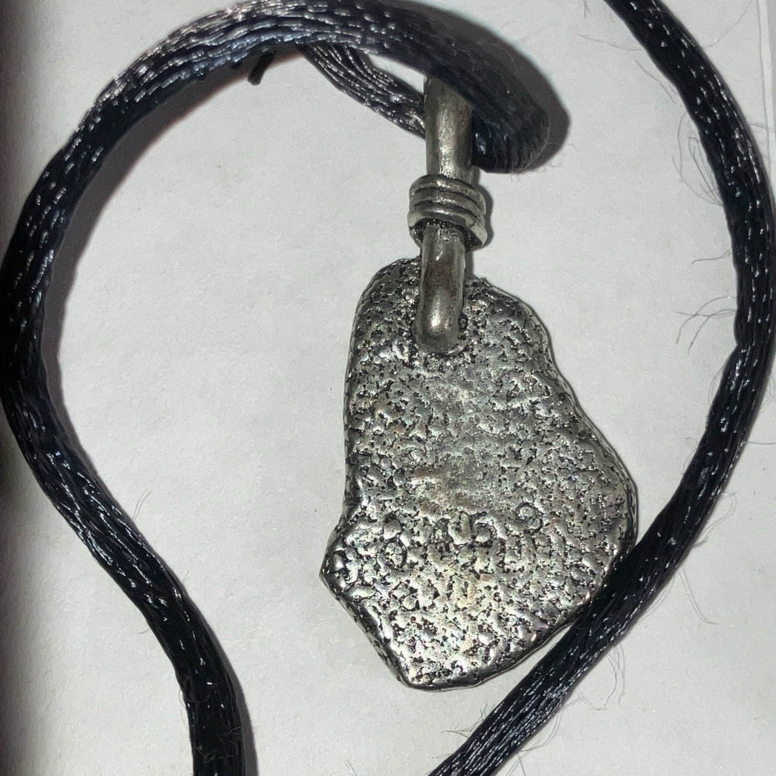 Petroglyph Replica Pewter Pendants With Black Cording