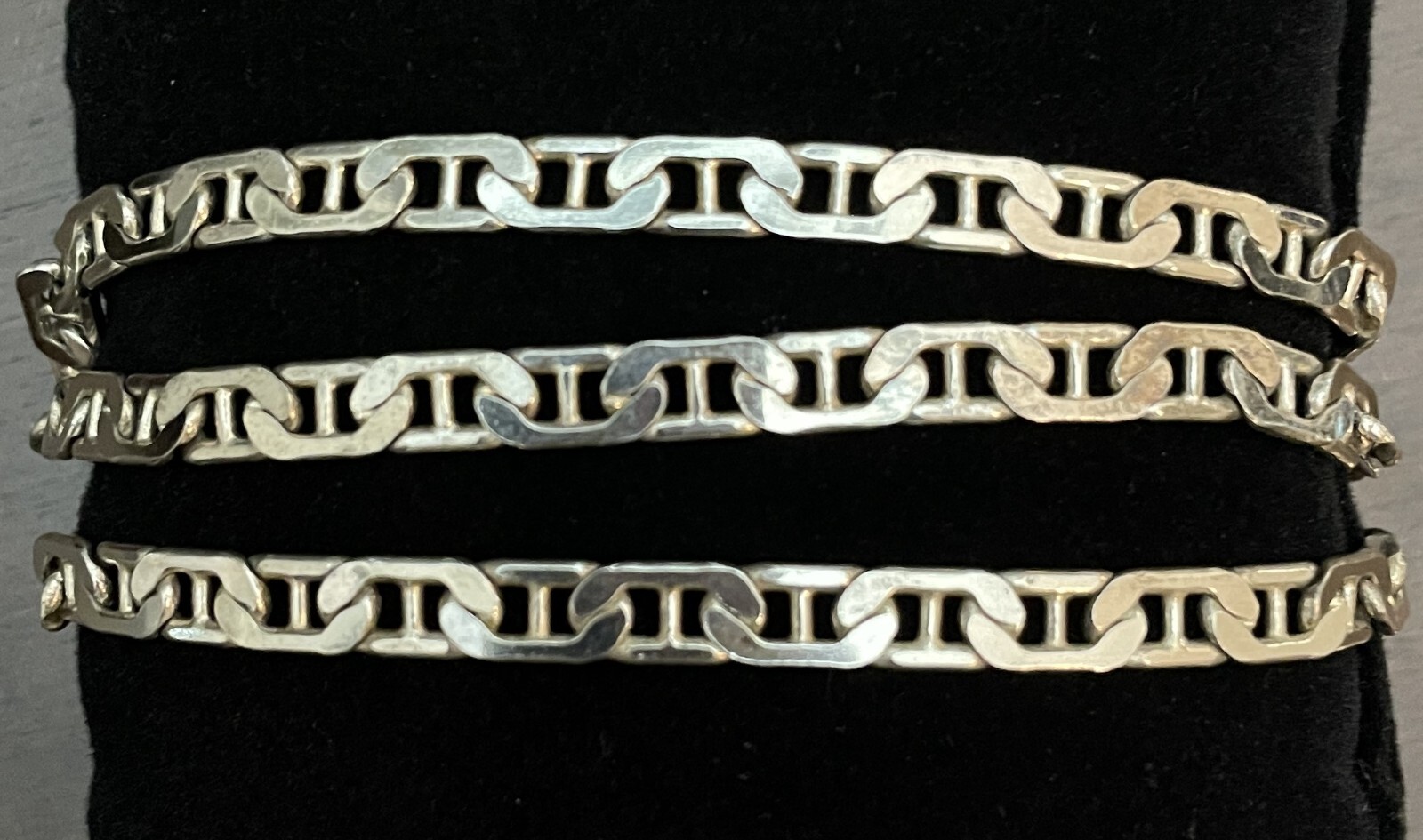 Italian Solid 925 Sterling Silver Marine Style Necklace – 22″ Long (Jew-009)