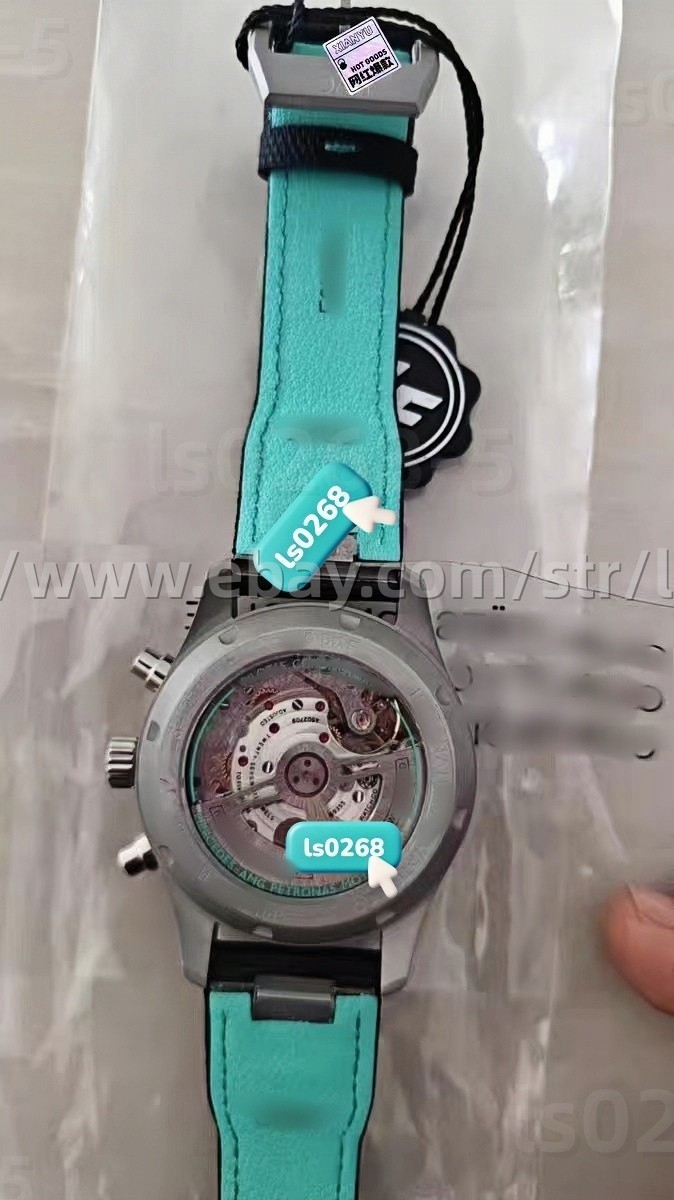DIY SET for 7750 watch case + dial + hands + Strap sapphire 43mm