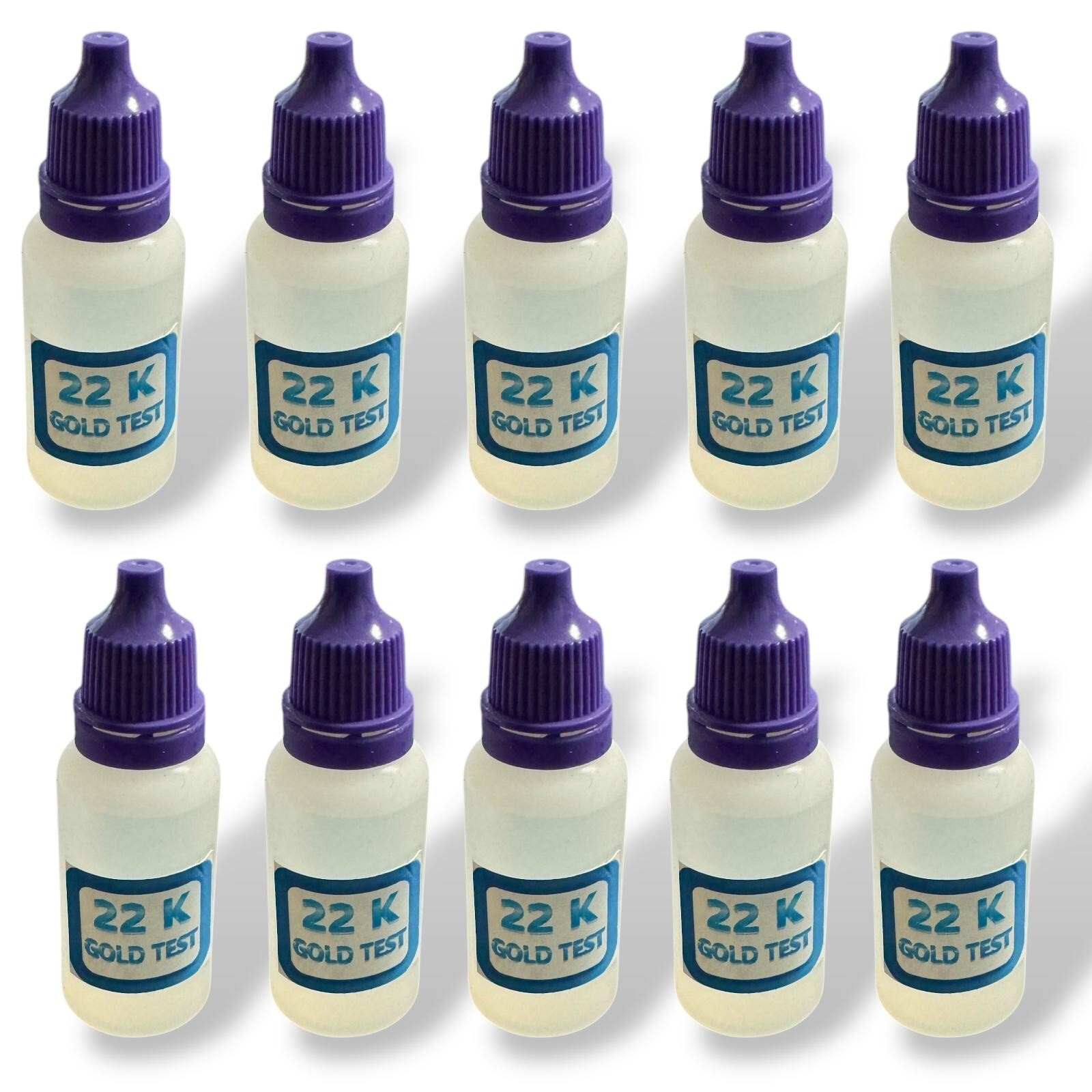 22K Gold Testing Solution Acids Check Gold Authenticity at Home 12pcs/Box