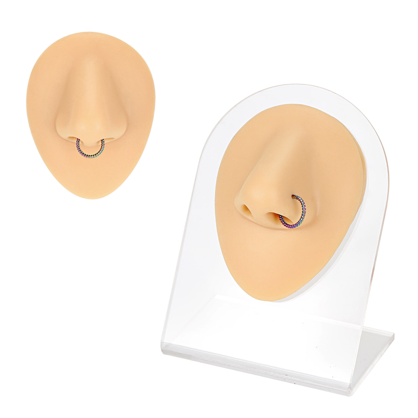 1Pc Hinged Segment Ring Hoop Nose Septum Clicker Helix Tragus Cartilage Earring