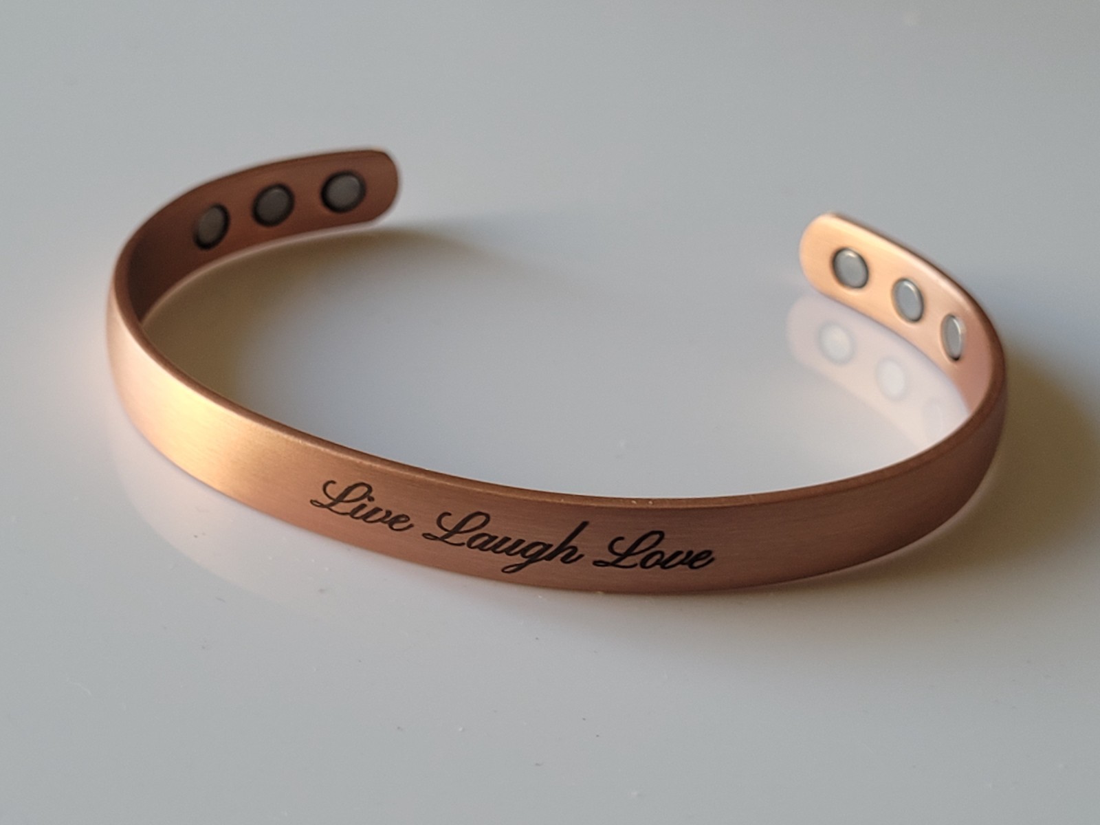 Customized Pure Copper Magnetic Bracelet Solid Copper Personalized Cuff Bracelet