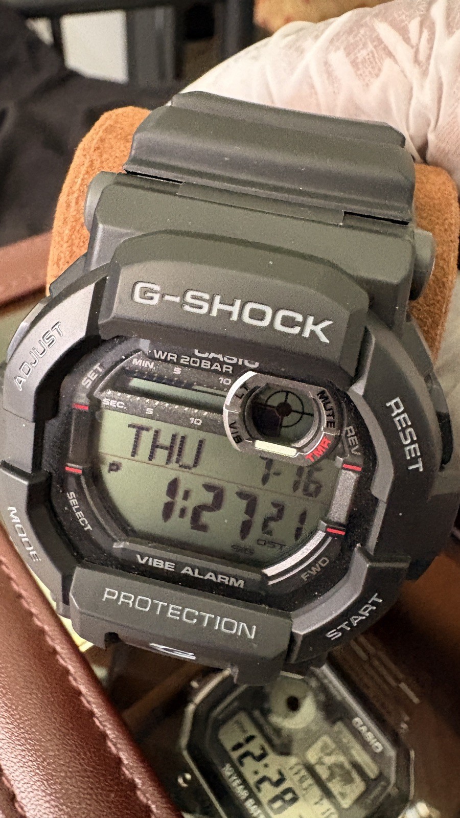 Casio G-Shock GD-350 Watch Black, Vibration Alarm, Timer, Shockproof