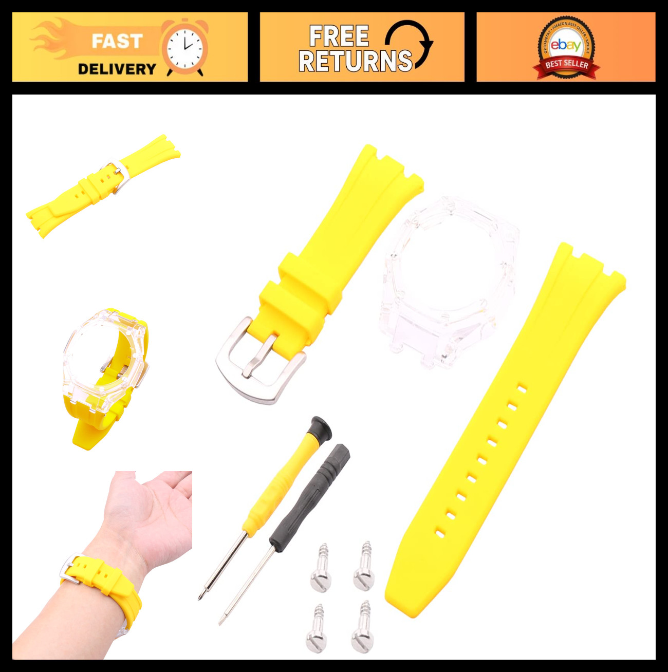 Waterproof Modified Resin Watch Strap for G-Shock GA-2100 GA-2110 GA-B2100 – Out