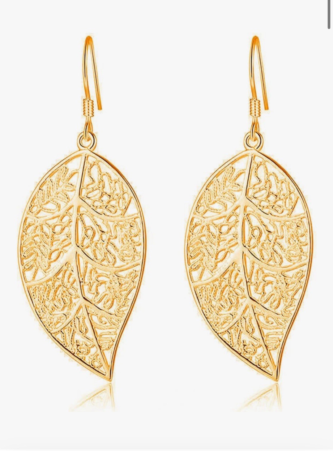 1 Pair of Exquisite Leaf Earrings Women Girls Earrings Drop Shape Earrings