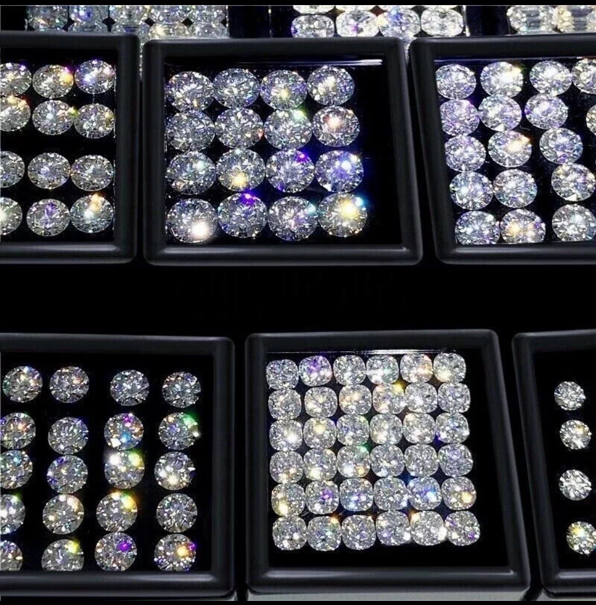 GRA Certified Loose Moissanite Trillion Cut Stones D VVS1 All Sizes