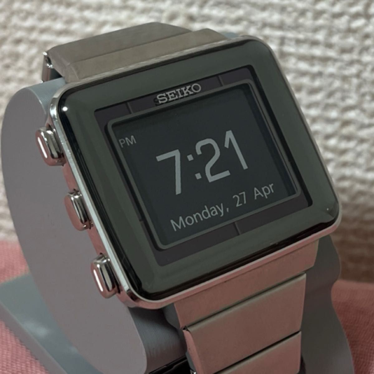 EPD Solar Radio Control Watch E-Ink EEPROM Battery Replaced From Japan