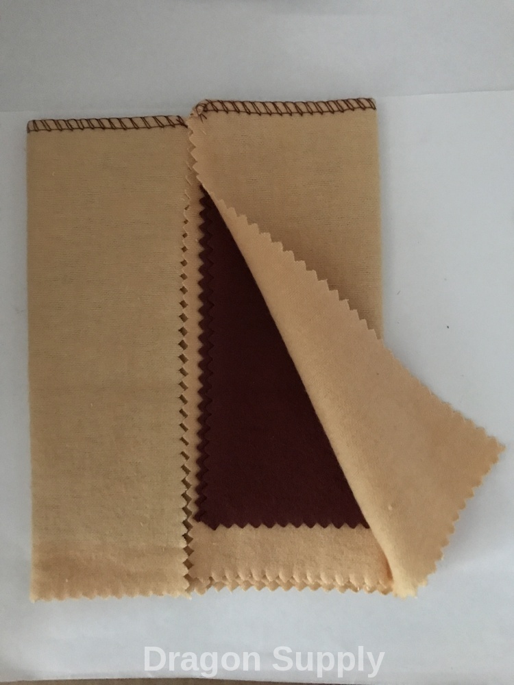 New 12 x 12″ Yellow & Red Jewelry Polishing Buffing Cloth Silver Gold Metal