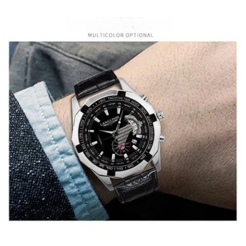 Men’s Large Dial Luminous Waterproof Calendar Watch Outdoor Sport