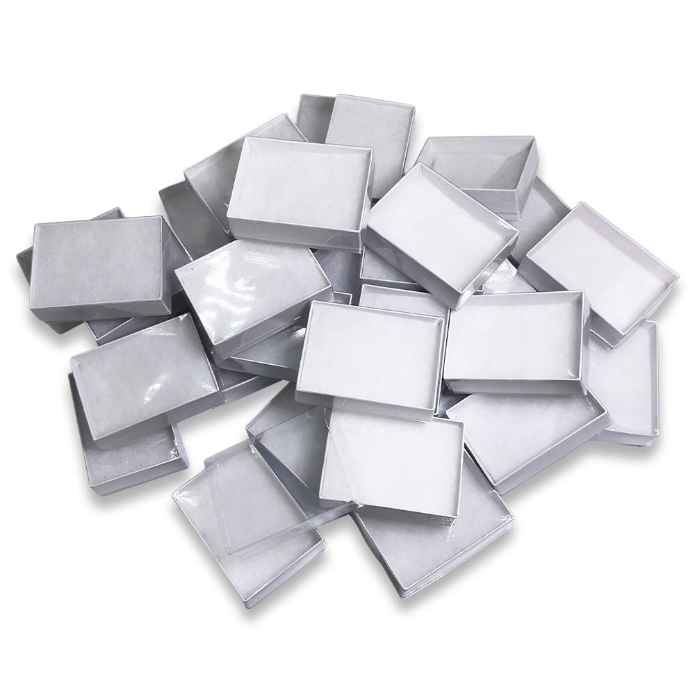 White Swirl Clear Top Cotton Filled Boxes – (10 Boxes/Pack)