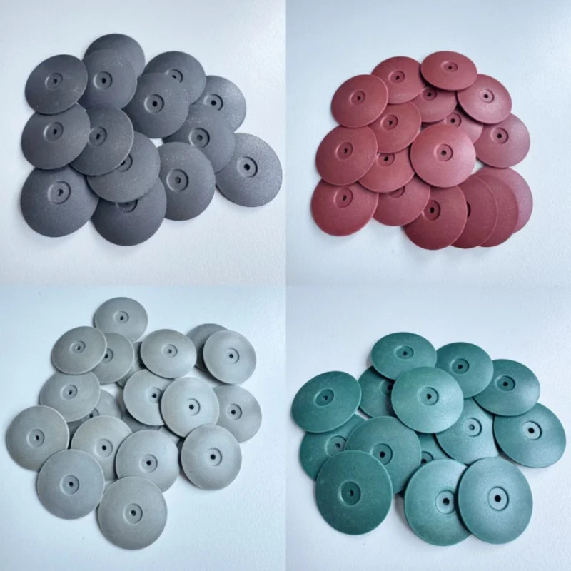 40pcs Silicone Polishing Wheel for Metal Silver Gold 22mm Knife Edge Wheels