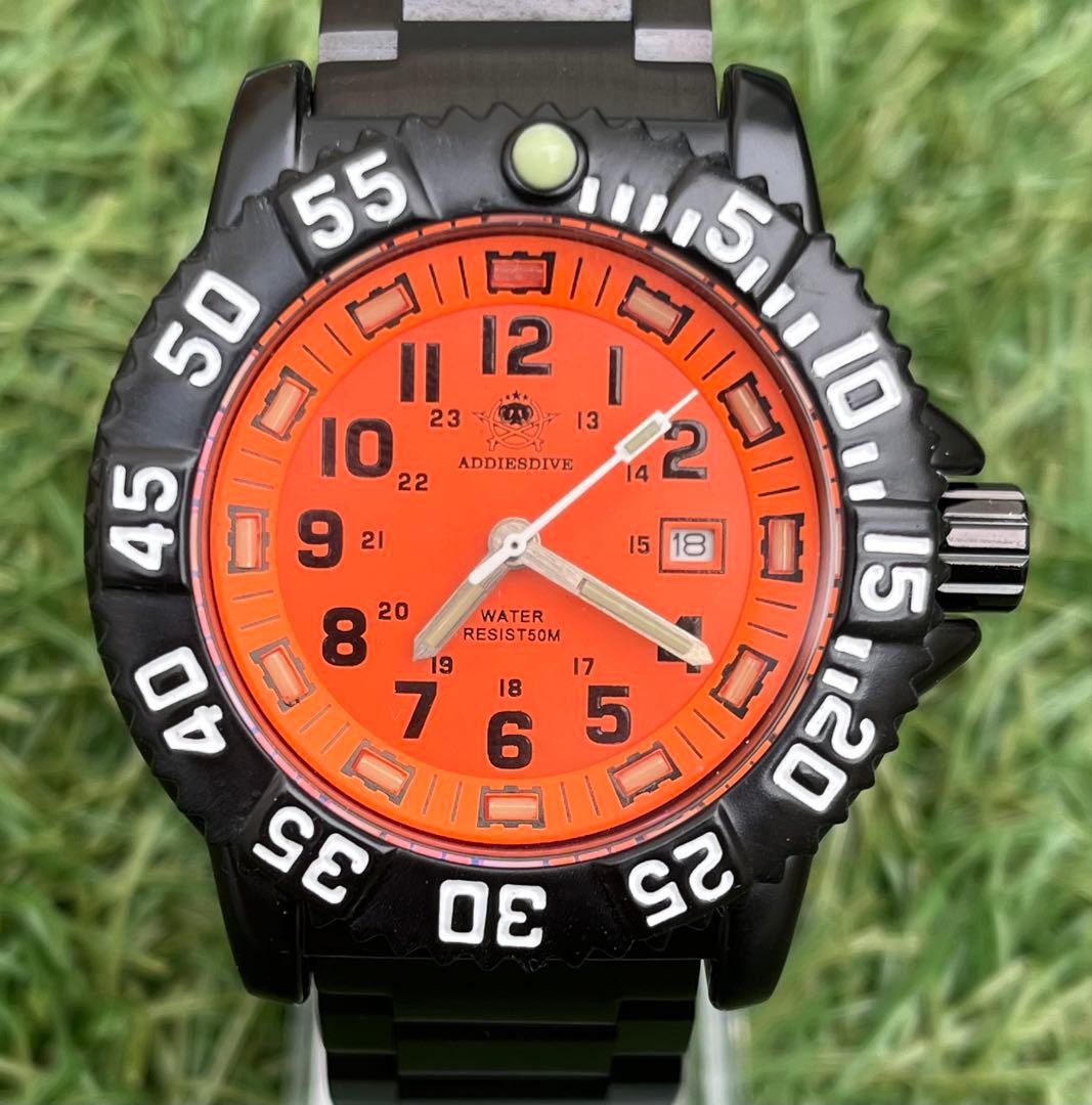 Beams Addis Dive Military Navy Seals Vintage Black Watch Japan New 0714224