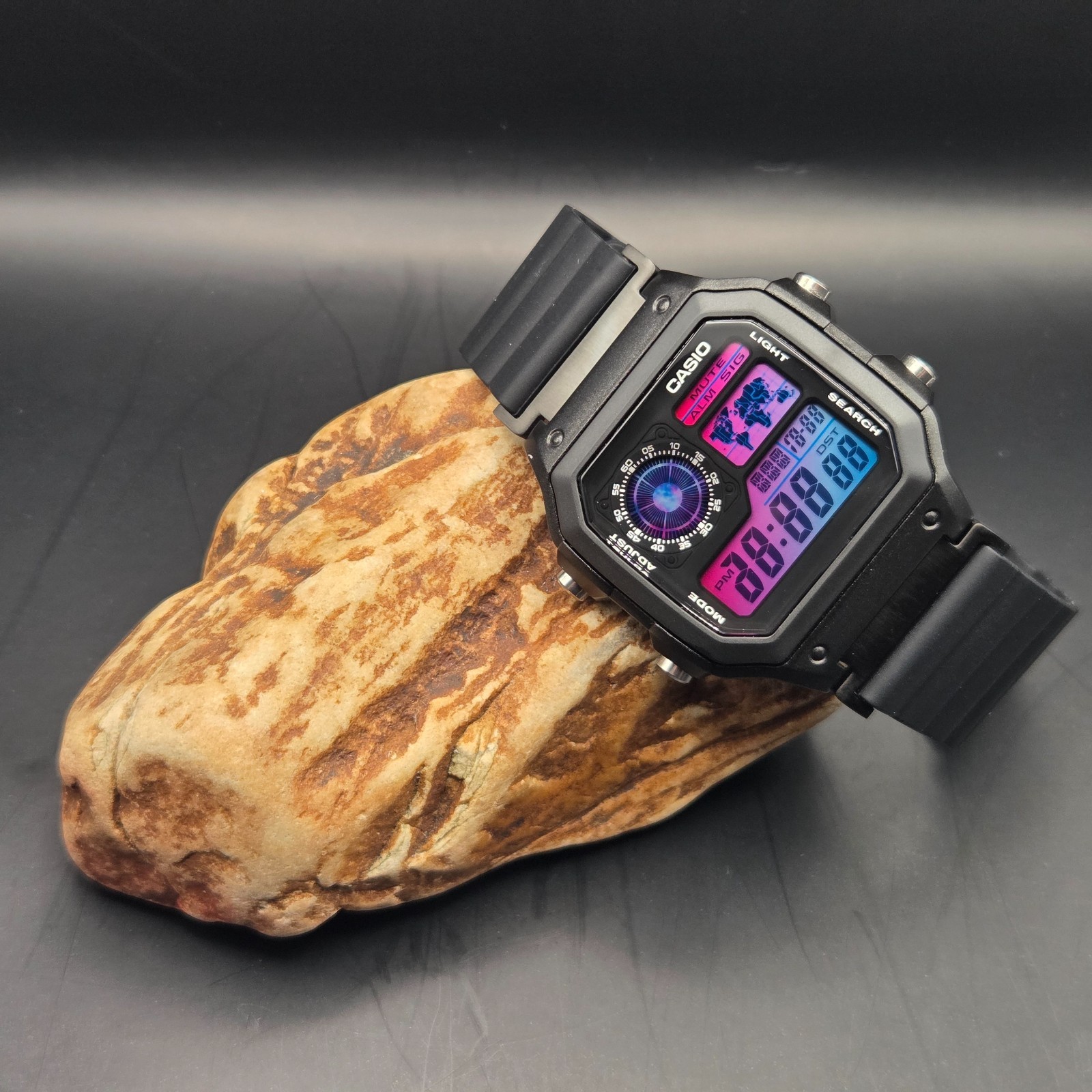 New Casio Royale AE1200 Mod – Event Horizon. Nebula Gradient. Hydromod.