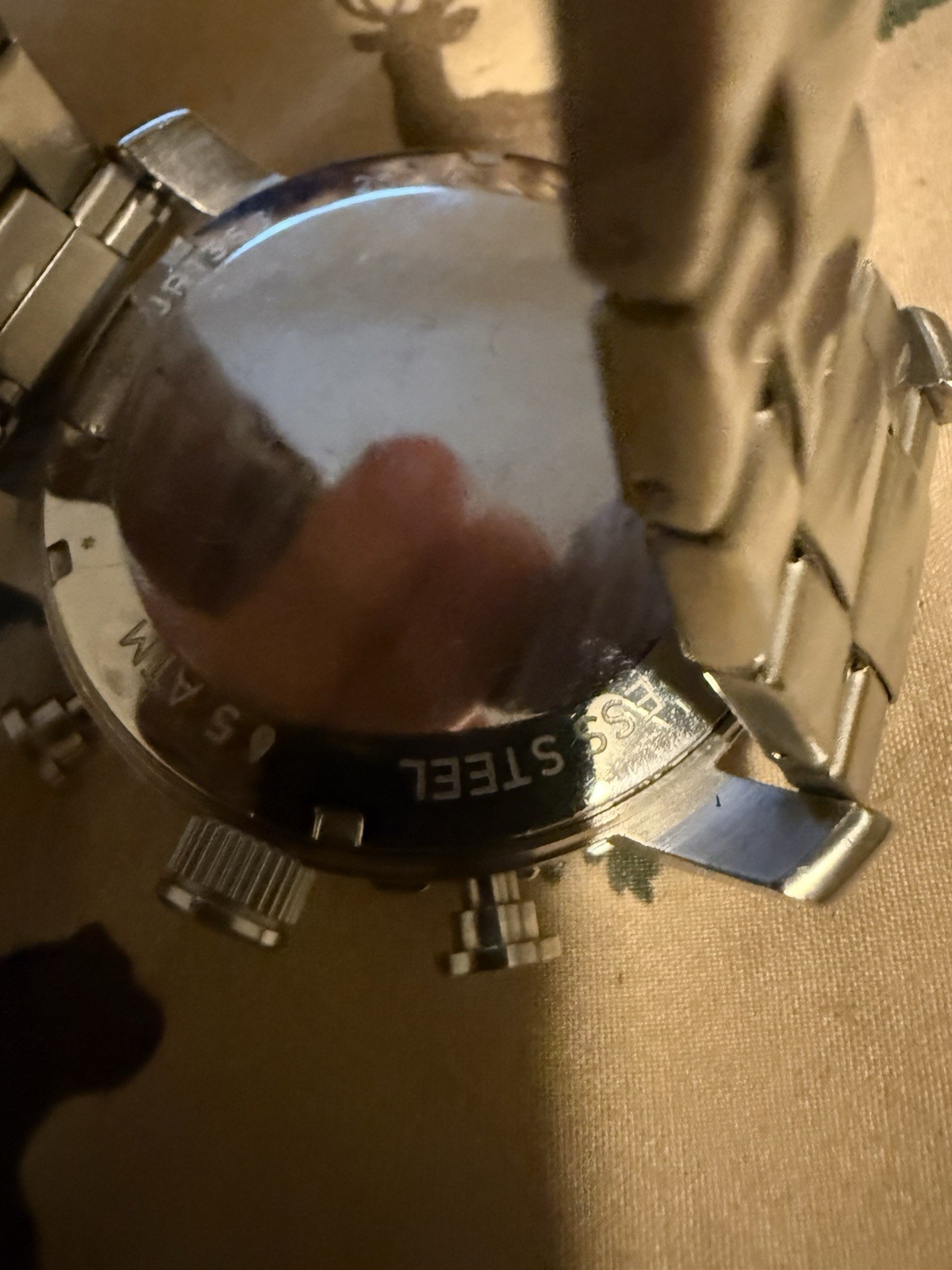 Fossil JR1353 Nate Chronograph Black Dial