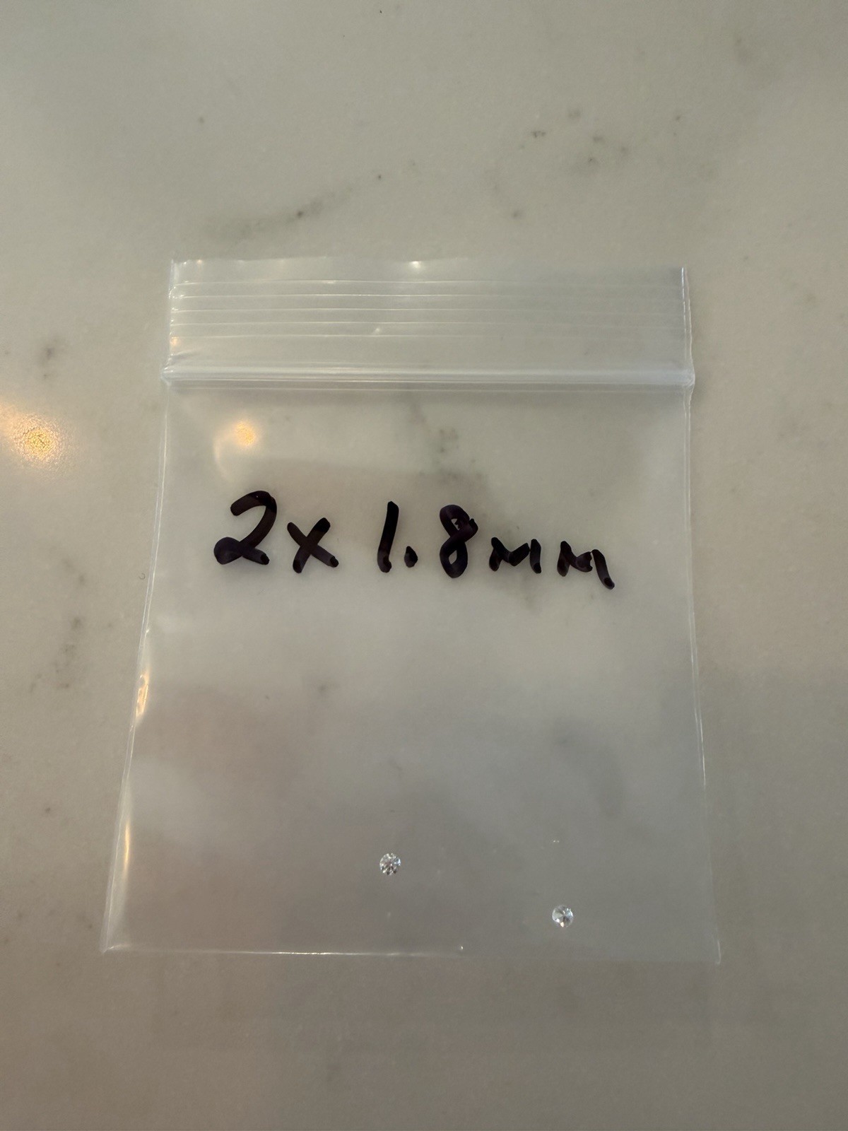 3 Loose Blue Gemstones – 2 Pieces 1.8mm x 2mm, 1 Piece 2mm x 1.8mm – Lot