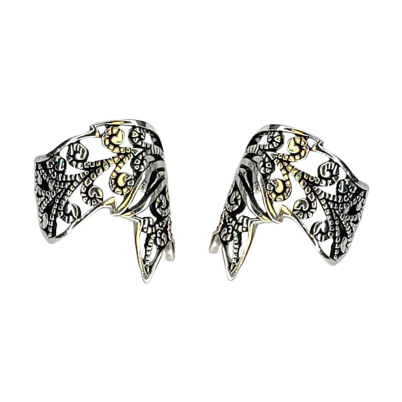 Adjustable Ear Cuffs Leaf Clip On Wrap Earring Conch Helix Non Piercing Jewelry