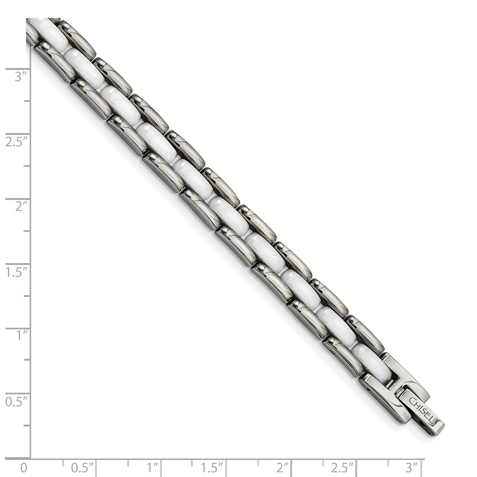 with packaging Chisel Stainless Steel Polished with White Ceramic 8 inch G1N