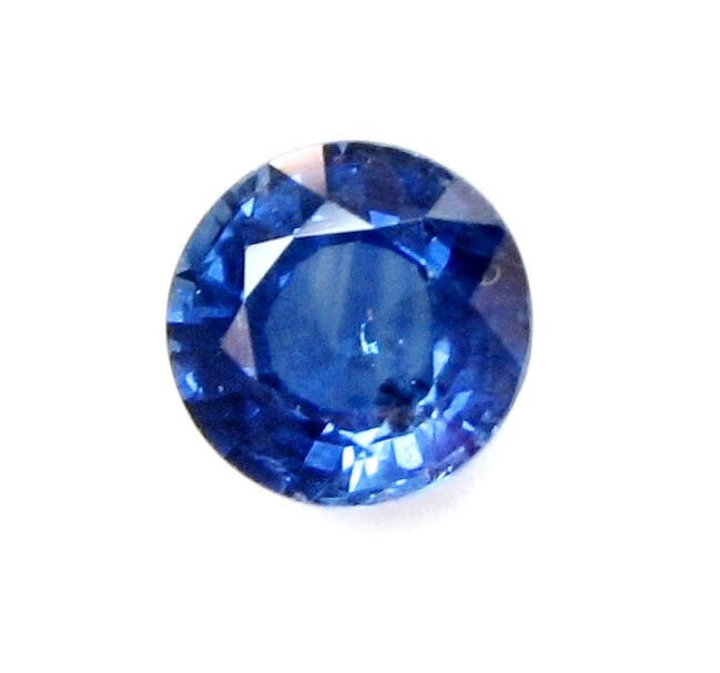 Natural Loose Round Thai Blue Sapphire 1.68 Cts 6.9 x4.2 MM ( WxD )- RARE Size
