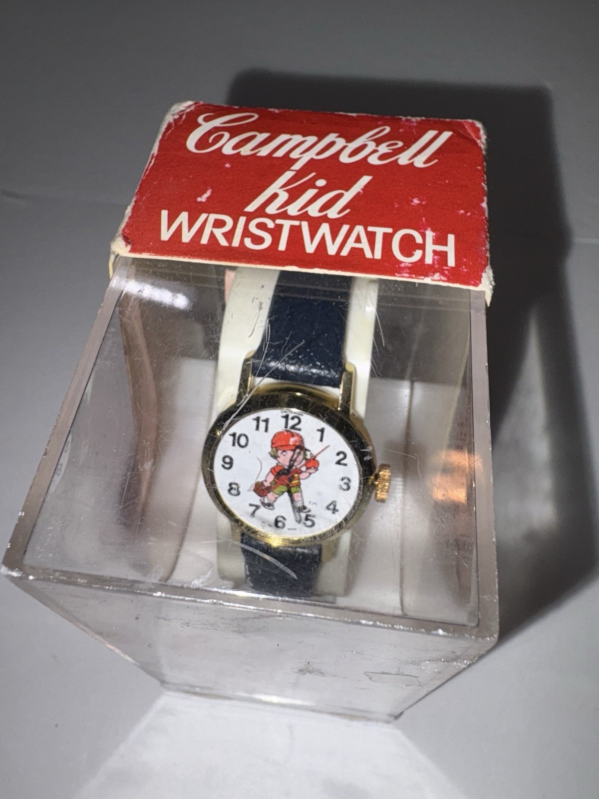 Vintage Advertising Campbell Kid Character Watch In Original Box,See Description