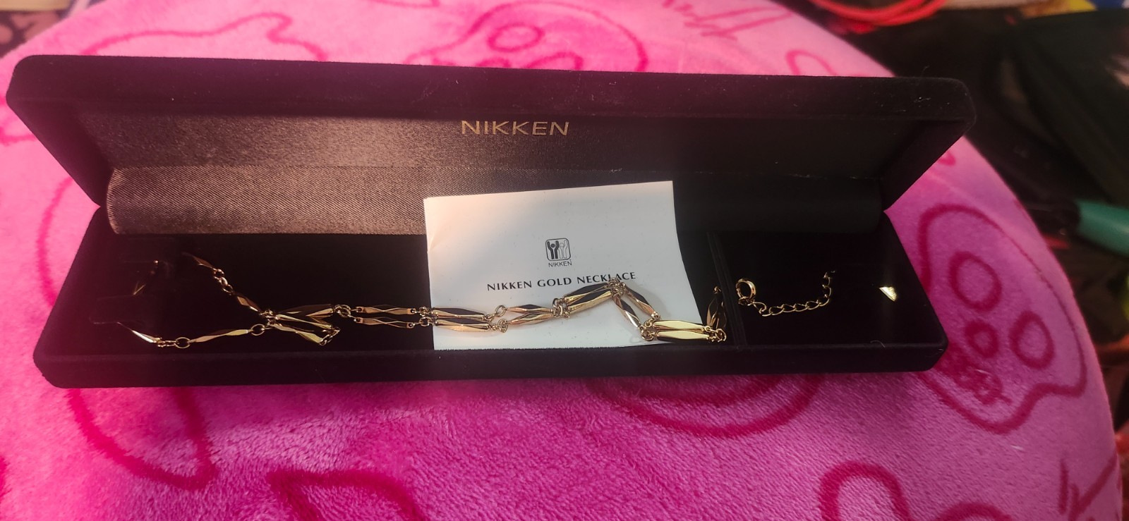 BRAND NEW Nikken Magnetic Gold Necklace w/Box